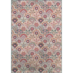 Castorama Tapis Vinyle Motif Arabesques, Mandalas Multicolore L.95x L.66 Cm X Ep. 2 Mm
