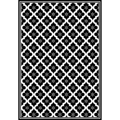 Castorama Tapis Vinyle Motif Arabesques Noir Et Blanc L.95 X L.66 Cm X Ep. 2 Mm
