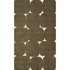 Castorama Tapis Vinyle Motif Arrondis Marrons L.83 X L.49,5 Cm X Ep. 2 Mm