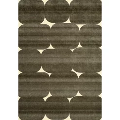 Castorama Tapis Vinyle Motif Arrondis Marrons L.95 X L.66 Cm X Ep. 2 Mm