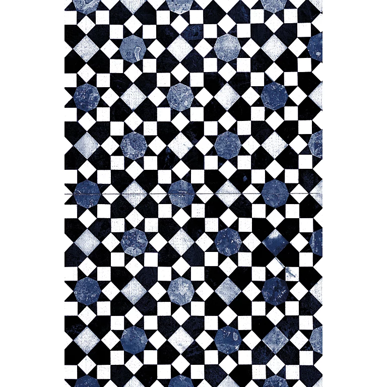 Castorama Tapis Vinyle Motif Carreaux Mosaïque Blanc, Bleu Et Noir L.148,5 X L.99 Cm X Ep. 2 Mm 3 Castorama Tapis Vinyle Motif Carreaux Mosaïque Blanc, Bleu Et Noir L.148,5 X L.99 Cm X Ep. 2 Mm
