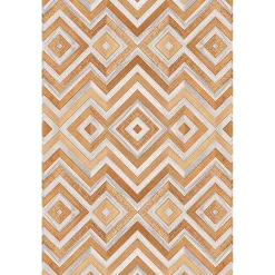 Castorama Tapis Vinyle Motif Chevrons Imitation Parquet Bois Naturel L.95 X L.66 Cm X Ep. 2 Mm
