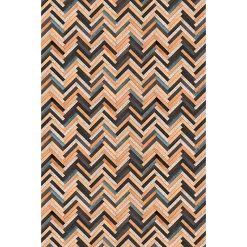 Castorama Tapis Vinyle Motif Chevrons Imitation Parquet Noyer L.148,5 X L.99 Cm X Ep. 2 Mm