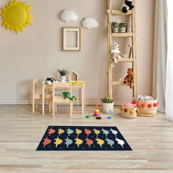 Castorama Tapis Vinyle Motif Dinosaures Multicolor L.83 X L.49,5 Cm X Ep. 2 Mm