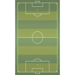 Castorama Tapis Vinyle Motif Terrain De Football Coloris Vert L.83x L.49,5 Cm X Ep. 2 Mm