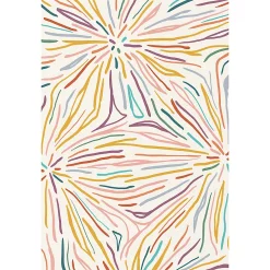 Castorama Tapis Vinyle Motif Traits Multicolore L.95x L.66 Cm X Ep. 2 Mm