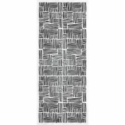 Castorama Tapis Vinyle Motif Traits Noirs L.160 X L.66 Cm X Ep. 2 Mm