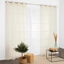 Castorama Voilage Cordola écru L.140 X H. 240 Cm