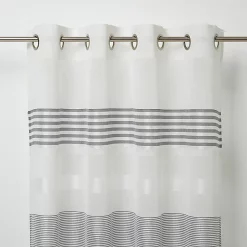 Castorama Voilage GoodHome Iris Gris 140 X 260 Cm