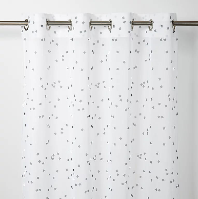 Castorama Voilage GoodHome Pyrite Blanc Motifs Gris Foncé 140 X 260 Cm 3 Castorama Voilage GoodHome Pyrite Blanc Motifs Gris Foncé 140 X 260 Cm