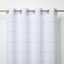 Castorama Voilage GoodHome Rizal Blanc 140 X 260 Cm